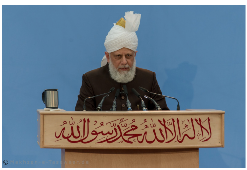 Head of Ahmadiyya Muslim Community delivers Friday Sermon from Frankfurt?